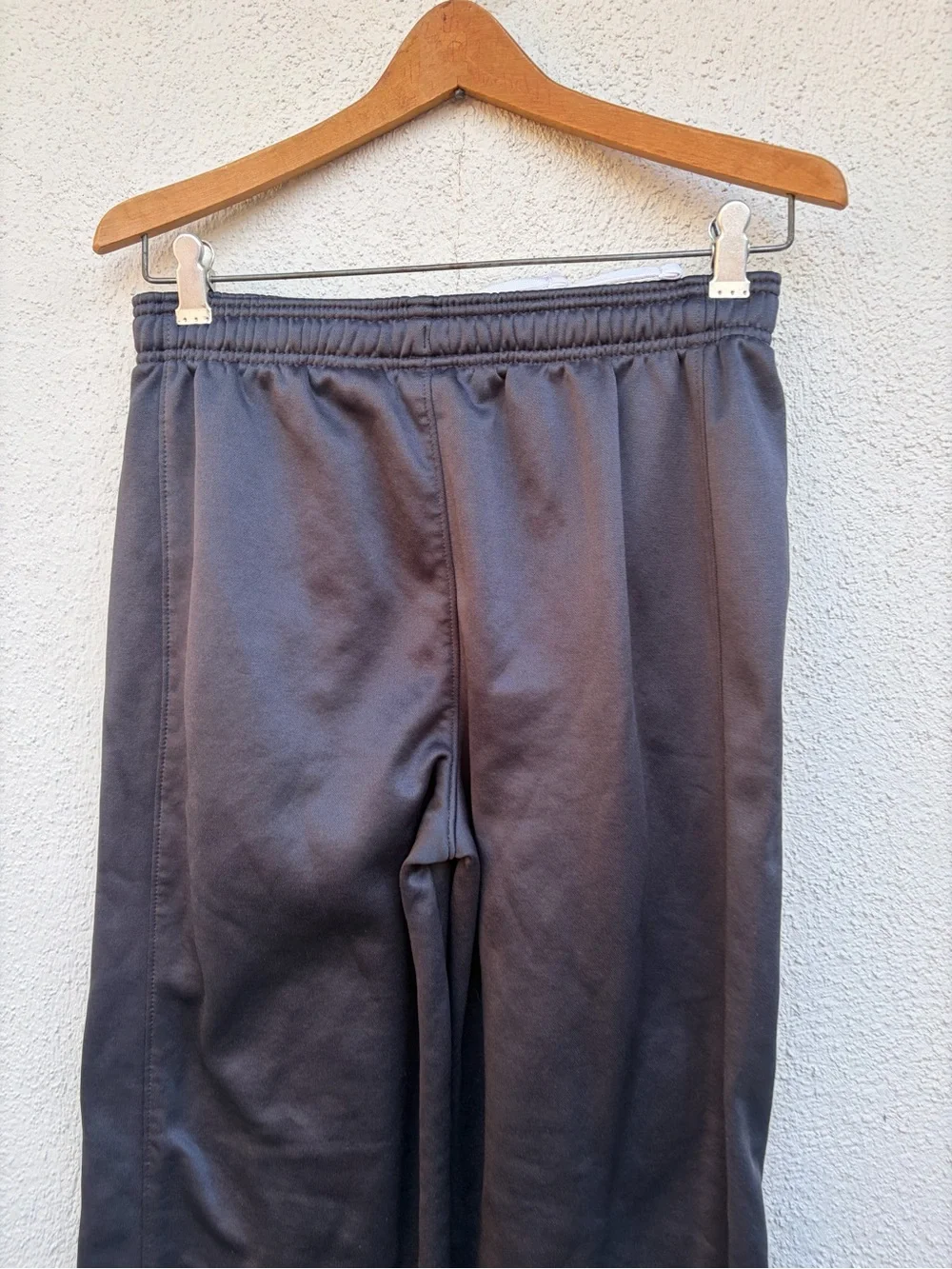 Puma Black Athletic Track Pants with Silver Logo  Kids Unisex Size XL - Picture 10 of 15